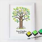 Fingerabdruck Baum Hochzeit Vorlage Erstaunlich Fingerabdruck Gästebuch Baum Für Deine Hochzeit