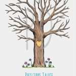 Fingerabdruck Baum Hochzeit Vorlage Schönste Pdf Individueller Wedding Tree Fingerabdruck Gästebuch