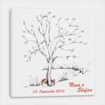 Fingerabdruck Hochzeit Vorlage Kostenlos Erstaunlich Fingerabdruck Baum Auf Leinwand ♥ Hochzeitsspiel