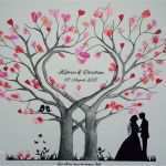 Fingerabdruck Hochzeit Vorlage Kostenlos Erstaunlich Hochzeitsgästebuch Wedding Tree Herz Baum Hochzeit