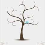 Fingerabdruck Hochzeit Vorlage Kostenlos Schön Fingerabdruck Baum Vorlage Liebestauben Sterne Muster Baum