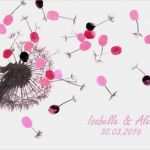 Fingerabdruck Pusteblume Vorlage Süß Fingerabdrücke Als Pusteblume Hochzeitsgästebuch Von
