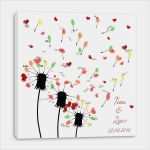 Fingerprint Hochzeit Vorlage Erstaunlich Wedding Tree Leinwand♥