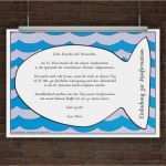 Firmungseinladungen Vorlage Erstaunlich Drucke Selbst Kostenlose Konfirmationseinladung Fisch Zum
