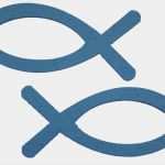 Fisch Taufe Vorlage Wunderbar Streuteile Fisch Blau