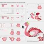 Flamingo Laterne Basteln Vorlage Erstaunlich Laternen Bastelset 3d Streifen Flamingo
