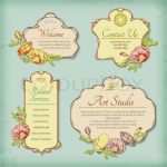 Flaschenetiketten Vorlagen Kostenlos Vintage Cool Eingestellt Von Vintage Antik Gestalteten Etiketten Mit