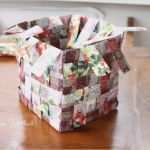 Flechten Mit Papier Vorlagen Cool Idas Bloghaus Diy Korb Aus Papier Flechten