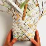 Flechten Mit Papier Vorlagen Gut Korb Aus Papier Flechten Geschenke Pinterest