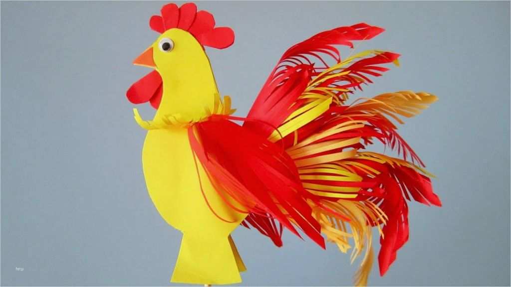 Flechtherzen Basteln Vorlage Neu Feuerhahn Aus Papier Selber Basteln