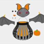 Fledermaus Laterne Vorlage Schön Laternen Bastelset 3d Streifen Fledermaus Freddy