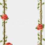 Flirt Texte Vorlagen Hübsch Rahmen Für Bild Mit Rose Vektorgrafik