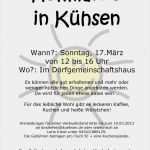 Flohmarkt Plakat Vorlage Fabelhaft Kühsen Flohmarkt Am 17 03 2013 Im Dgh