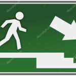 Fluchtplan Vorlage Neu Fluchtweg — Stockfoto