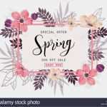 Flugblatt Vorlage Schön Frühling Verkauf Hintergrund Mit Schönen Rosa Und Fucshia