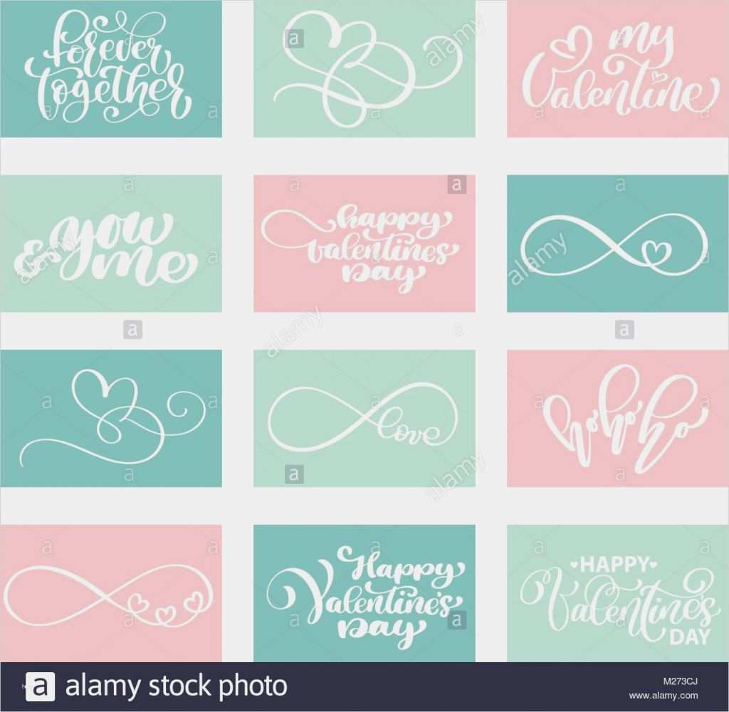 Flugblatt Vorlage Schön Schriftzug Gesetzt Liebe Vector Valentines Tag Karten