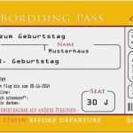 Flugticket Einladung Vorlage Angenehm Einladungskarte Als Flugzeug Flugticket 10