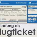 Flugticket Einladung Vorlage Wunderbar Flugticket Vorlage