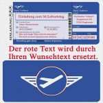 Flugticket Gutschein Vorlage Cool Flugticket Vorlage Geschenk Lp71
