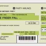 Flugticket Vorlage Download Schönste Einladungskarten Flugticket Geburtstag Hochzeit