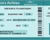 Flugticket Vorlage Download Wunderbar Boarding Pass Birthday Invitation Personalized Invitation