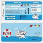 Flugticket Vorlage Geschenk Wunderbar Einladungskarte Schiff Kreutzfahrt Ticket Bordkarte Party