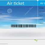 Flugticket Vorlage Geschenk Wunderbar Variante Des Flugtickets Vektor Abbildung Bild