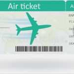 Flugticket Vorlage Kostenlos Schön Variante Des Flugtickets Vektor Abbildung Illustration