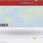 Flugticket Vorlage Kostenlos Süß Variante Des Flugtickets Vektor Abbildung Illustration