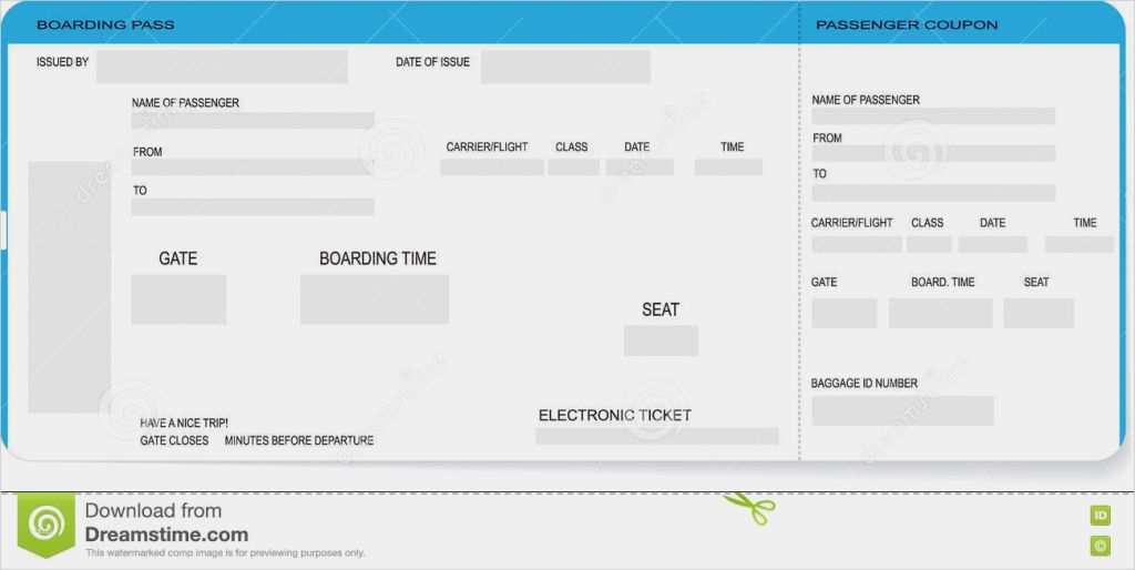 Flugticket Vorlage Photoshop Neu Muster Einer Bordkarte Oder Des Flugtickets Vektor