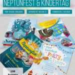 Flyer Beispiele Vorlagen Cool Flyer Und Plakatvorlagen Zum Neptunfest Und Kindertag