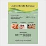 Flyer Beispiele Vorlagen Neu Massage Flyer & Logo Gestalten Agentur Hansteinmedia
