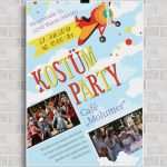 Flyer Fasching Vorlage Elegant Plakate Und Flyer Einladung Zu Kinderfest Und Kinderfasching