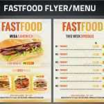 Flyer Gastronomie Vorlage Wunderbar Fast Food Imbiss Flyer Vorlage Pizza Döner Werbung