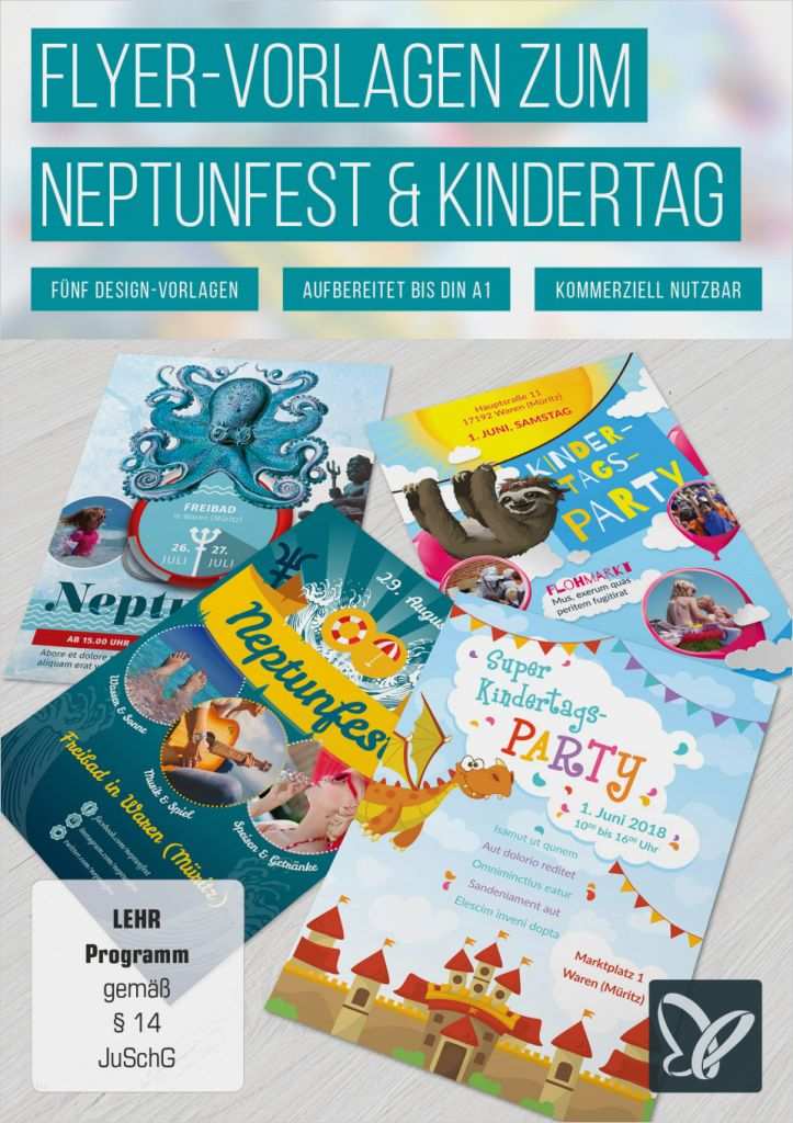 Flyer Haussuche Vorlage Gut Flyer Vorlagen Zum Neptunfest Und Kindertag
