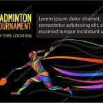 Flyer Hintergrund Vorlagen Elegant Badminton Sport Einladung Poster Oder Flyer Hintergrund