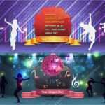 Flyer Hintergrund Vorlagen Hübsch Tanz Party Banner Hintergrund Flyer Vorlagen Vektor Design