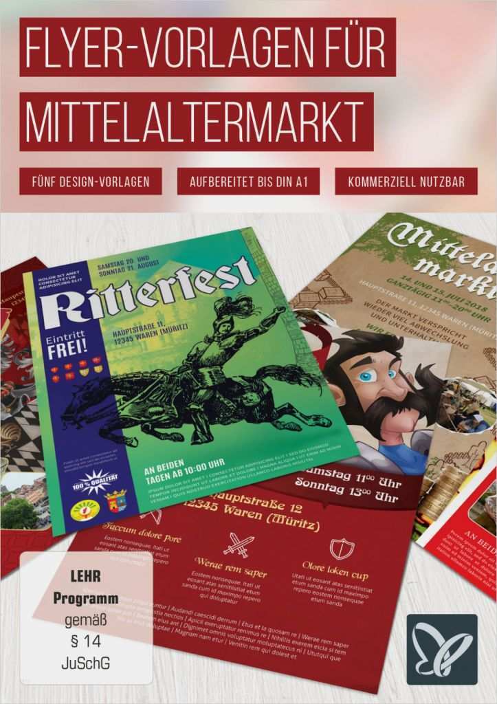 Flyer Immobilienmakler Vorlagen Bewundernswert Flyer Und Plakatvorlagen Für Mittelaltermarkt Und Ritterfest