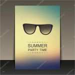 Flyer Party Vorlage Genial sommer Party Flyer Karte Oder Cover Vorlage Vektor