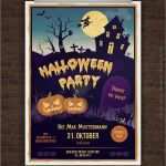 Flyer Vorlagen Party Elegant Drucke Selbst Halloween Flyer
