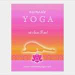 Flyer Vorlagen Yoga Erstaunlich Yoga Flyer Child S Pose Pink orange Floral