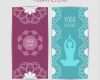 Flyer Vorlagen Yoga Luxus Yoga Flyers Pack Vector