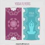 Flyer Vorlagen Yoga Luxus Yoga Flyers Pack Vector