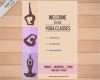 Flyer Vorlagen Yoga Neu Silhouetes Yoga Kurse Flyer