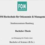 Fom Hausarbeit Vorlage Cool Fom Erfahrungsbericht – Bachelorarbeit Der Dualstudent