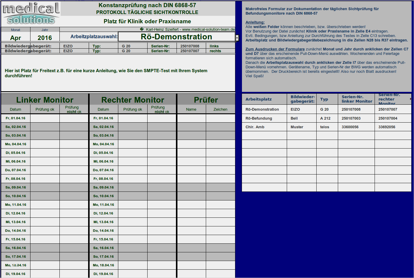 Formblatt 221 Excel Vorlage Erstaunlich Tägliche Sichtprüfung Befundungsmonitor Mta R