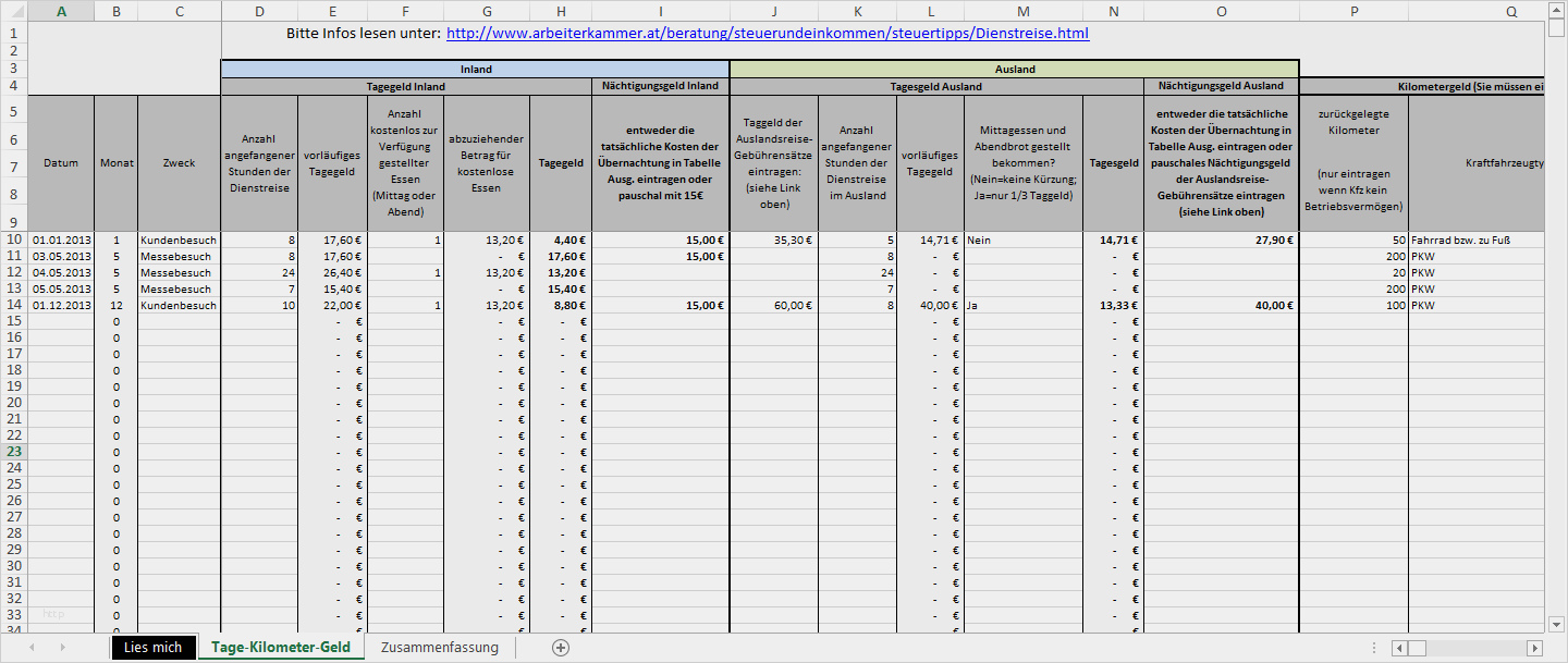 Formlose Gewinnermittlung Kleinunternehmer Vorlage Elegant Excel Vorlage Reisekosten Kilometergeld & Tagegeld Für