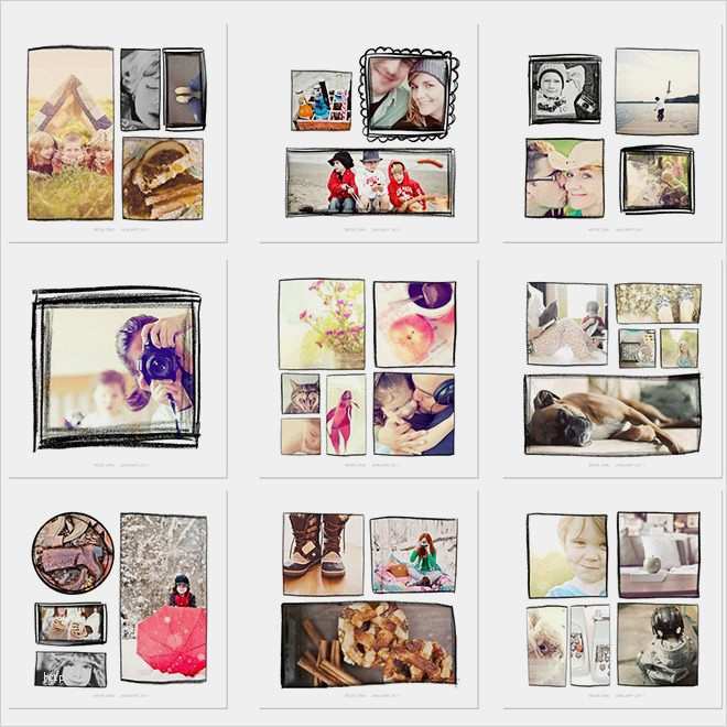 Fotobuch Vorlagen Photoshop Hübsch Fotobuch Layout Zum Beispiel Für Instagram Fotos