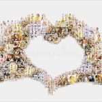 Fotocollage Vorlage Download Beste Manos Que forman El Corazón Collage De La Gente Foto De