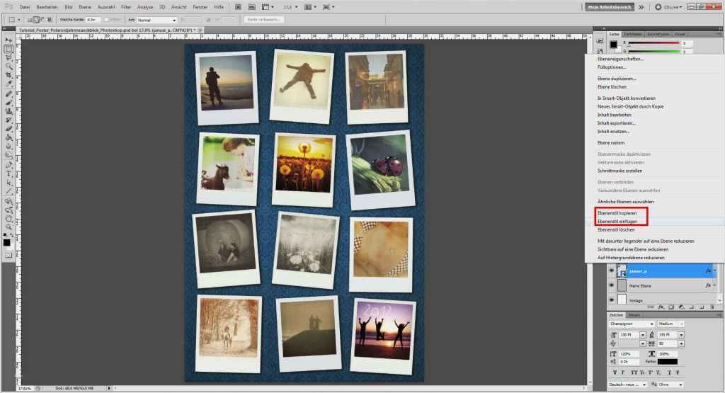 Fotocollage Vorlage Download Schönste Tutorial Fotocollage In Shop Erstellen Saxoprint Blog